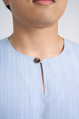 Lembar Modern Fit Long Sleeves Top - Light Blue