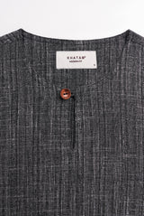 Lembar Modern Fit Long Sleeves Top - Charcoal