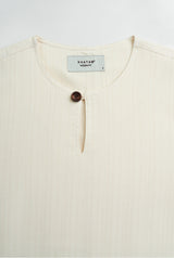 Lembar Modern Fit Long Sleeves Top - Cream