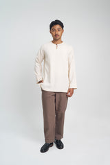 Lembar Modern Fit Long Sleeves Top - Cream