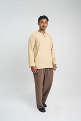 Lembar Modern Fit Long Sleeves Top - Light Brown