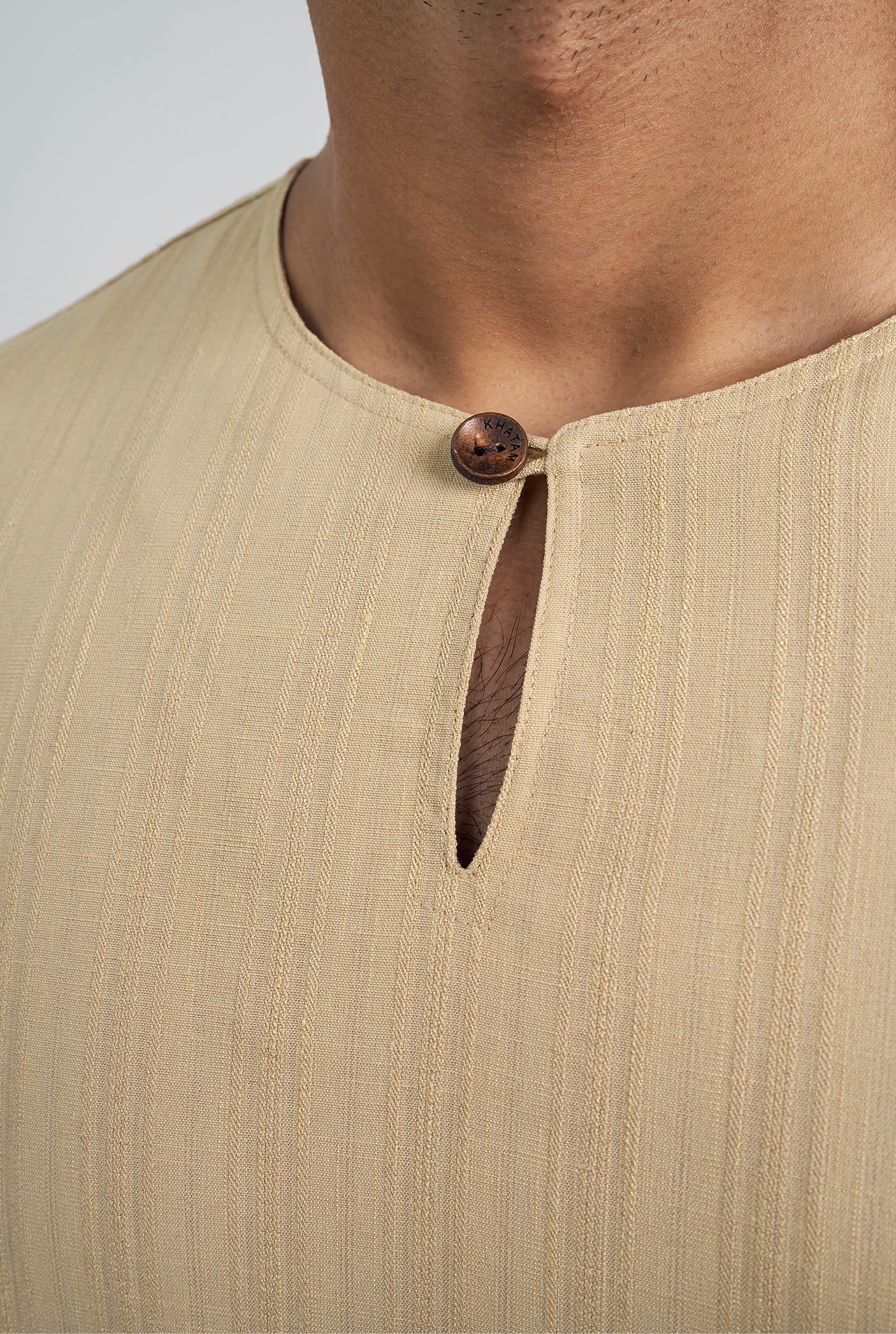 Lembar Modern Fit Long Sleeves Top - Light Brown