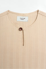 Lembar Modern Fit Long Sleeves Top - Light Brown