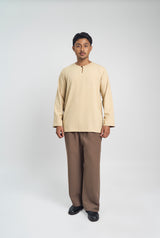 Lembar Modern Fit Long Sleeves Top - Light Brown