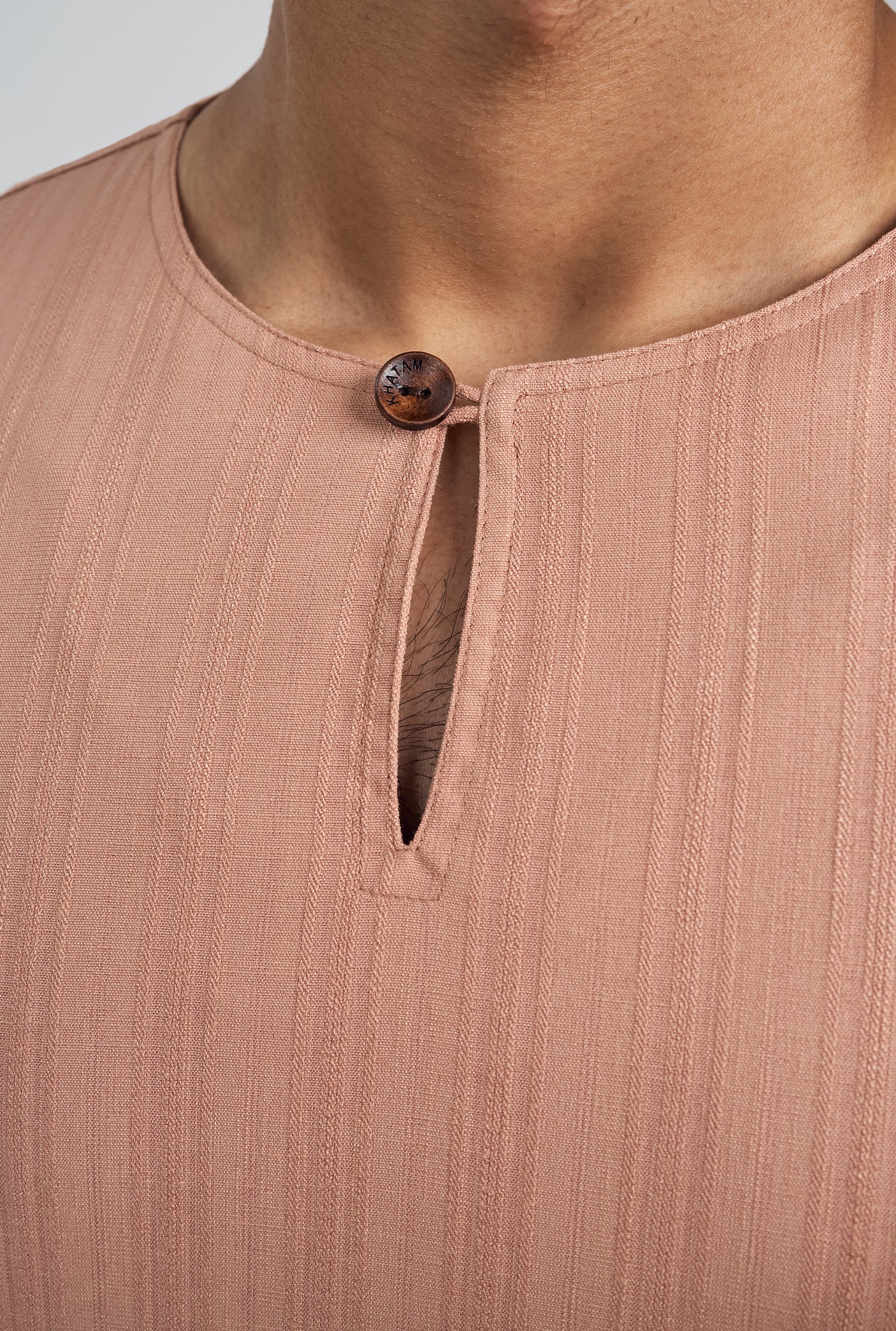 Lembar Modern Fit Long Sleeves Top - Apricot