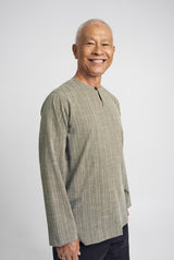 Lembar Modern Fit Long Sleeves Top - Seaweed Green