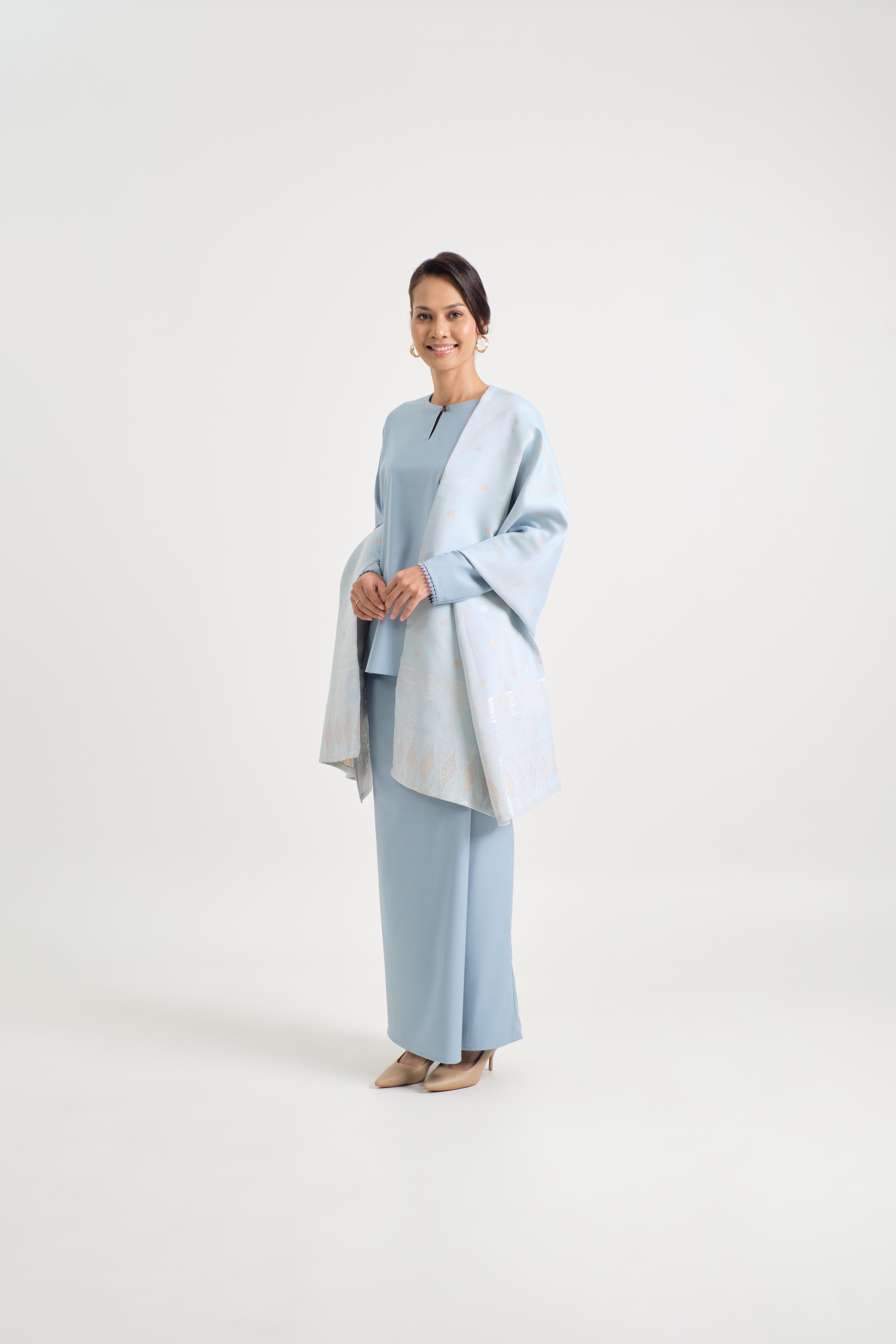 Patawali Baju Kurung - Light Blue