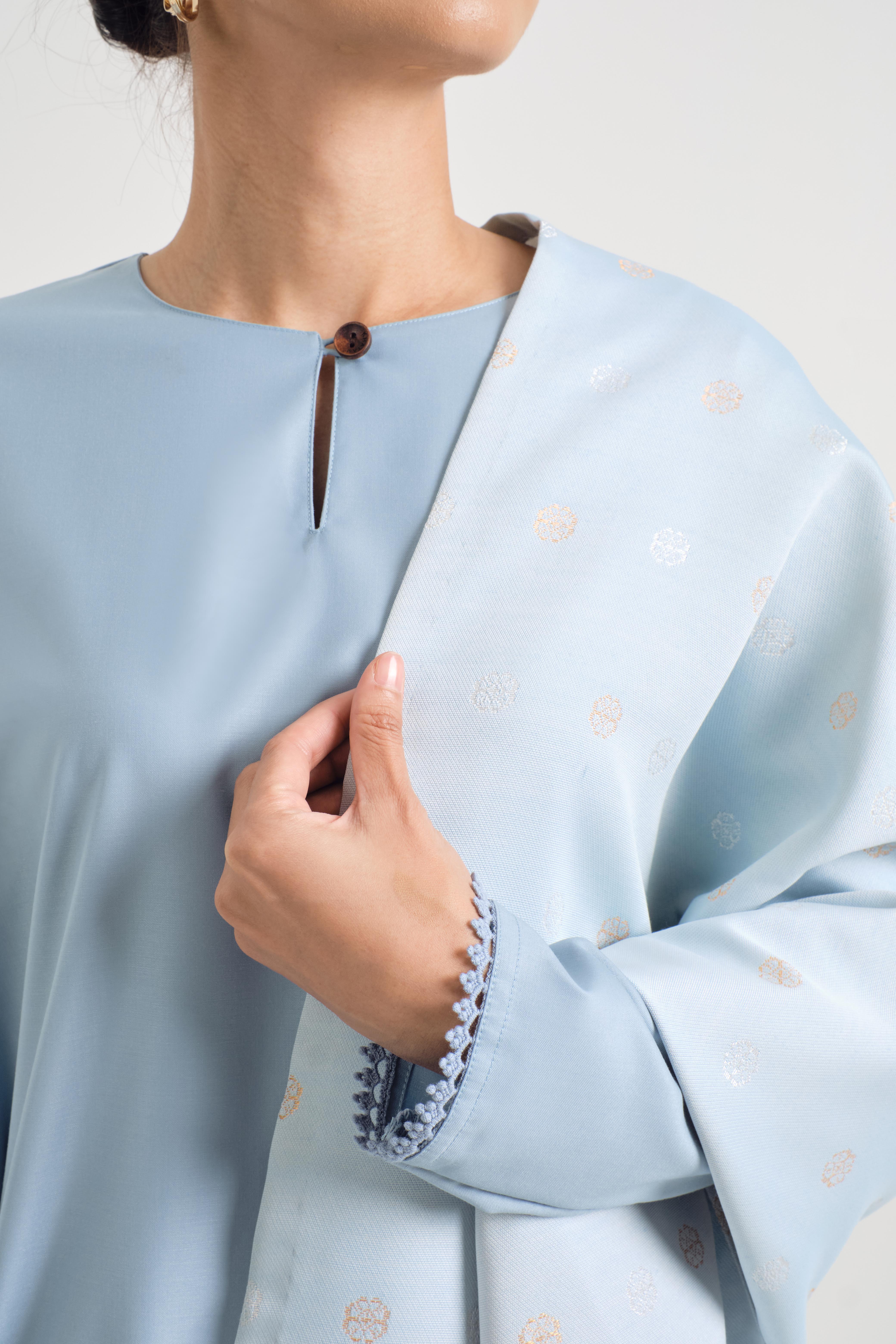 Patawali Baju Kurung - Light Blue