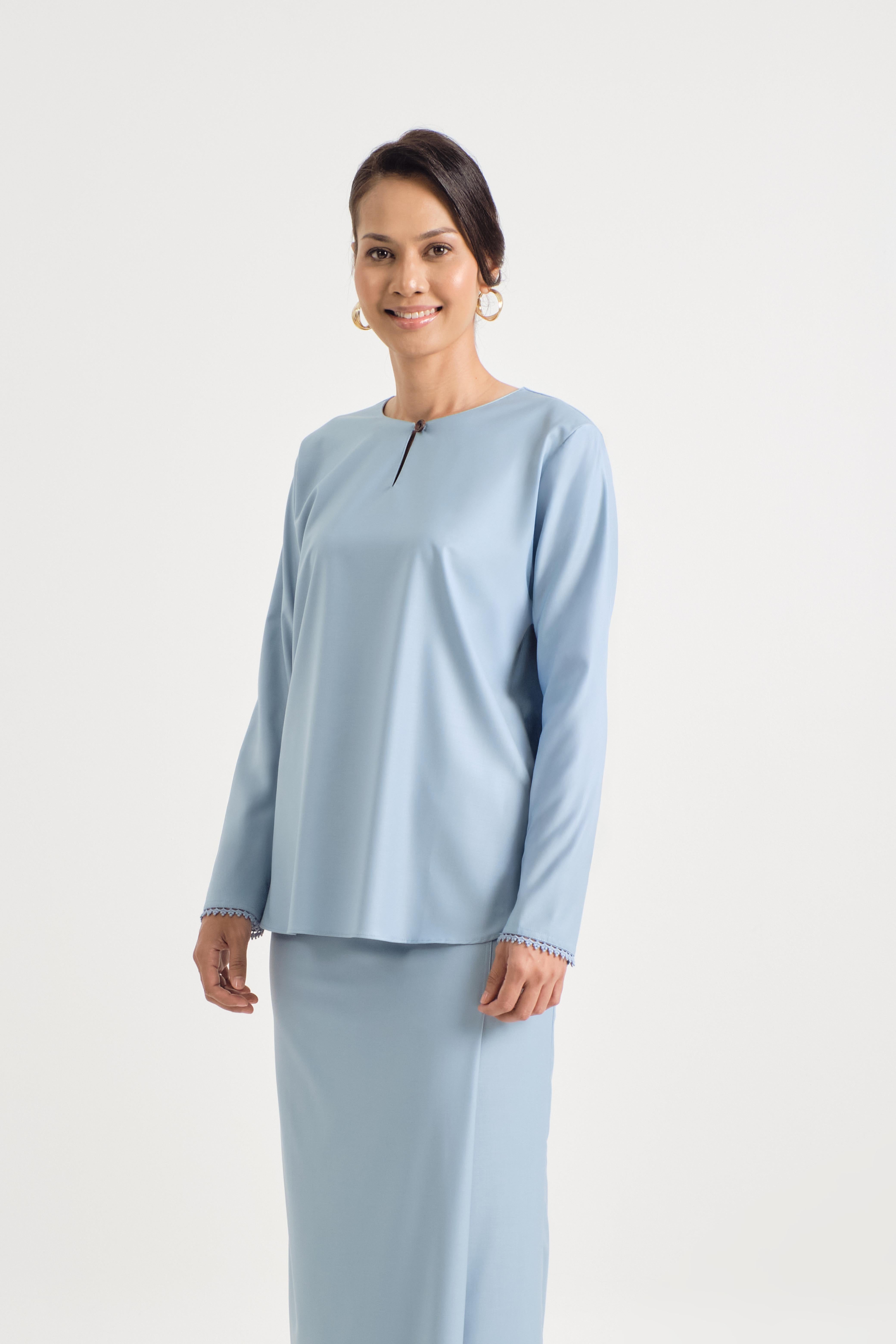 Patawali Baju Kurung - Light Blue