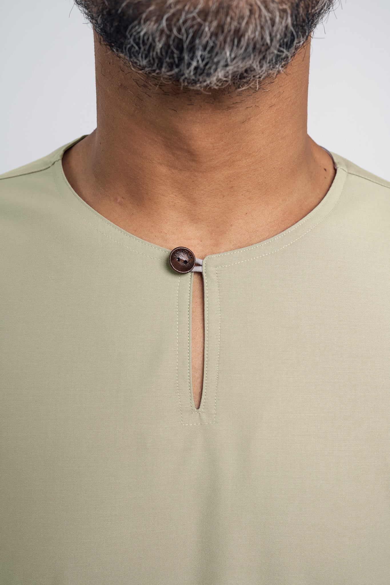 Patawali Modern Fit Baju Melayu Teluk Belanga - Light Khaki