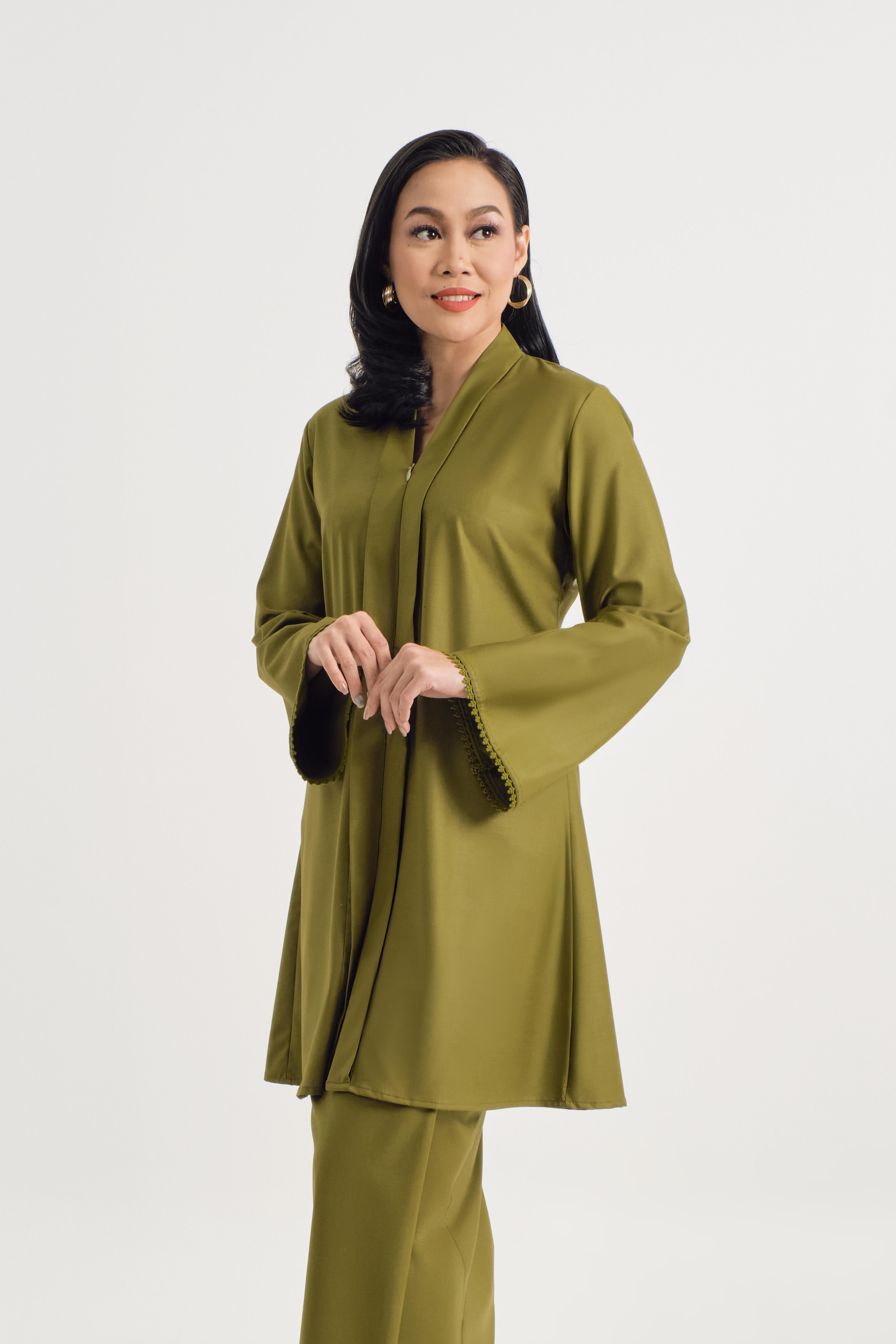 Patawali Baju Kebaya - Olive Green