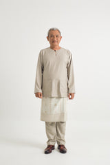 Patawali Modern Fit Baju Melayu Teluk Belanga - Light Olive