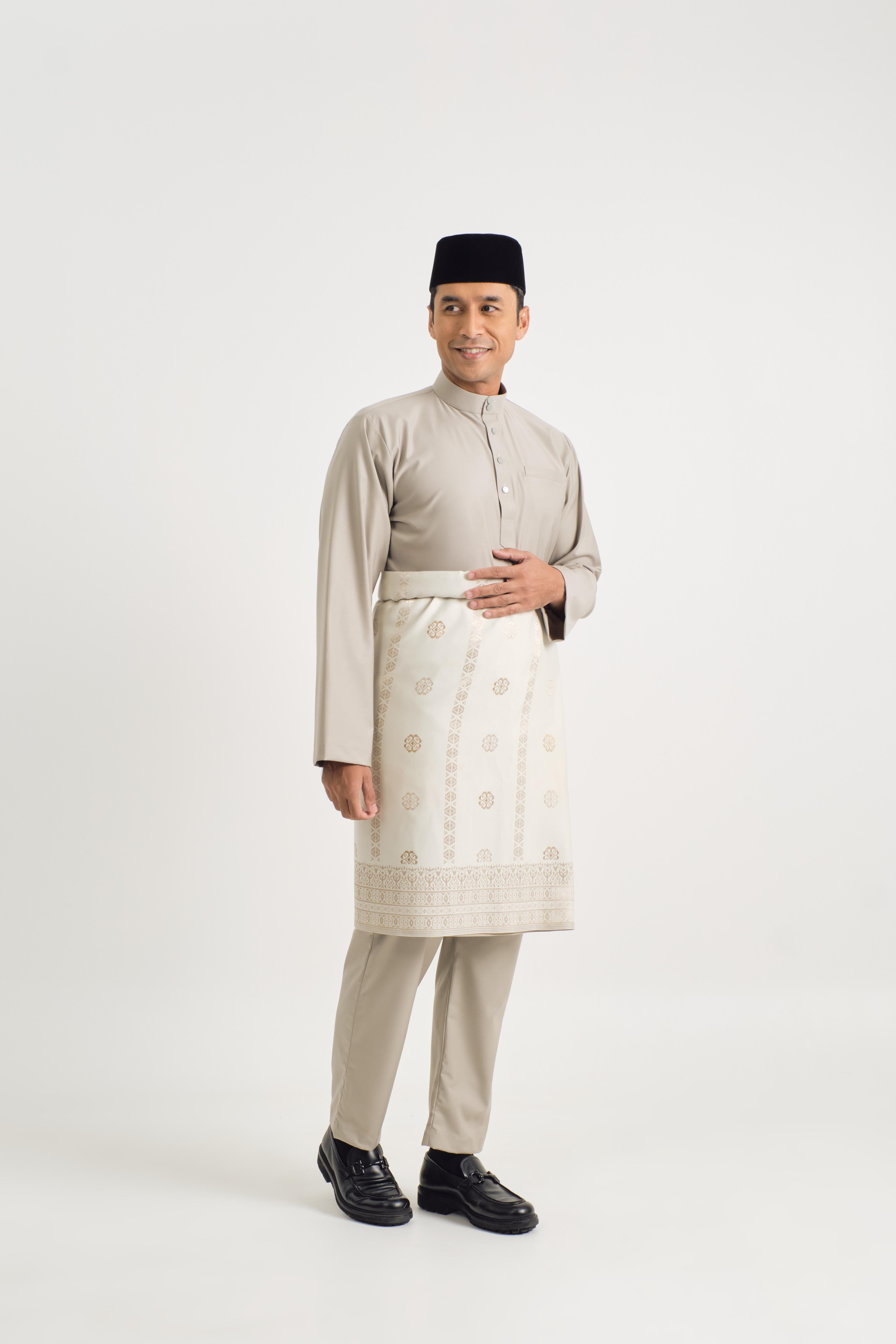 Patawali Baju Melayu Cekak Musang - Olive Green