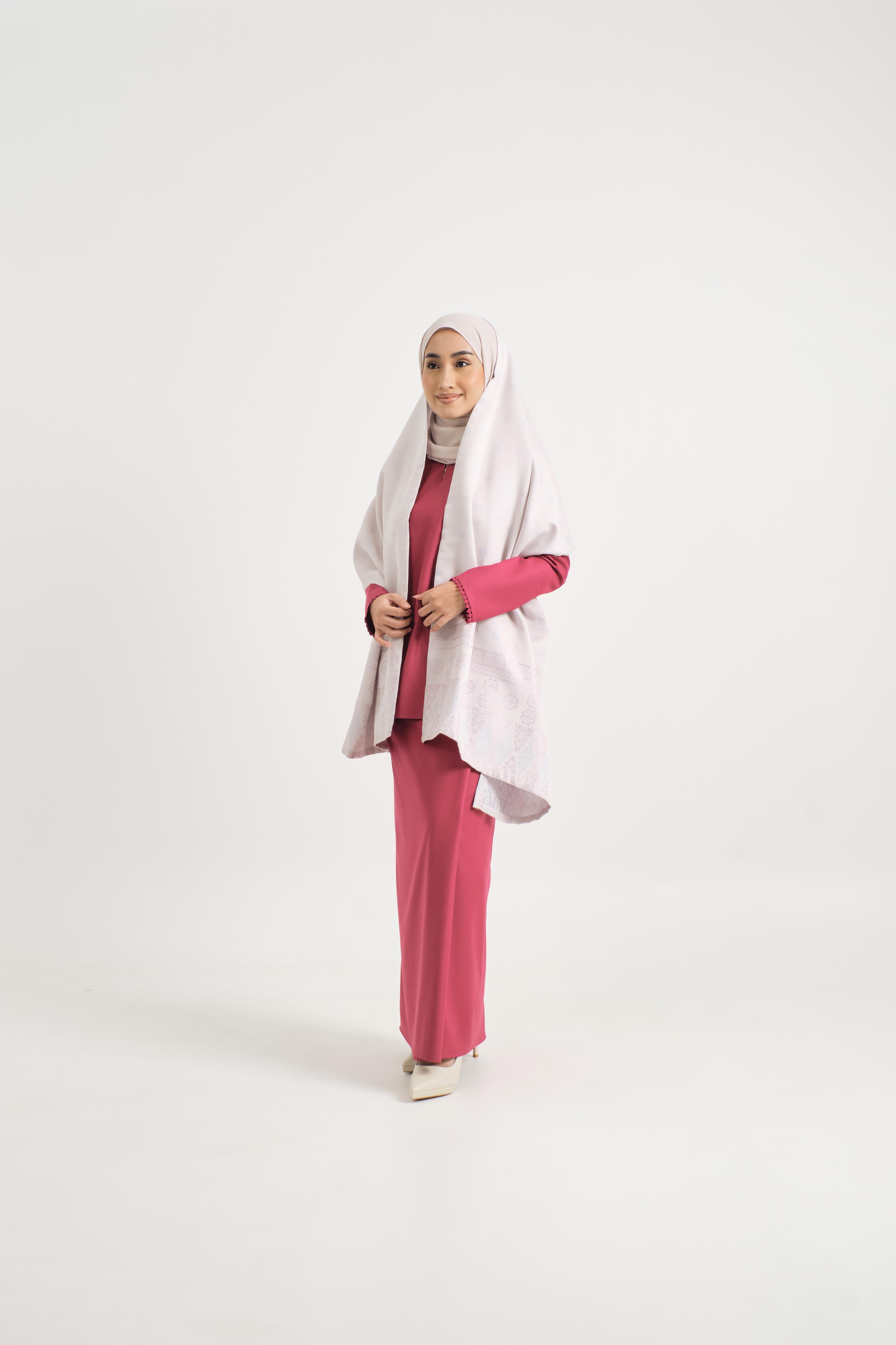 Patawali Baju Kurung - Magenta Pink