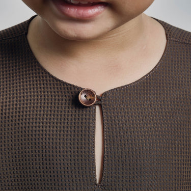 Nadim Boys Top - Maple Brown