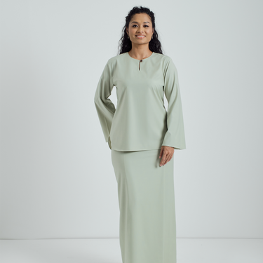 Patawali Baju Kurung - Mint Green