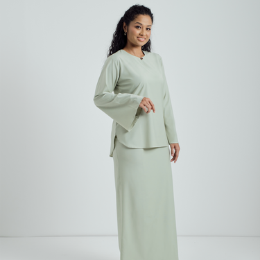 Patawali Baju Kurung - Mint Green