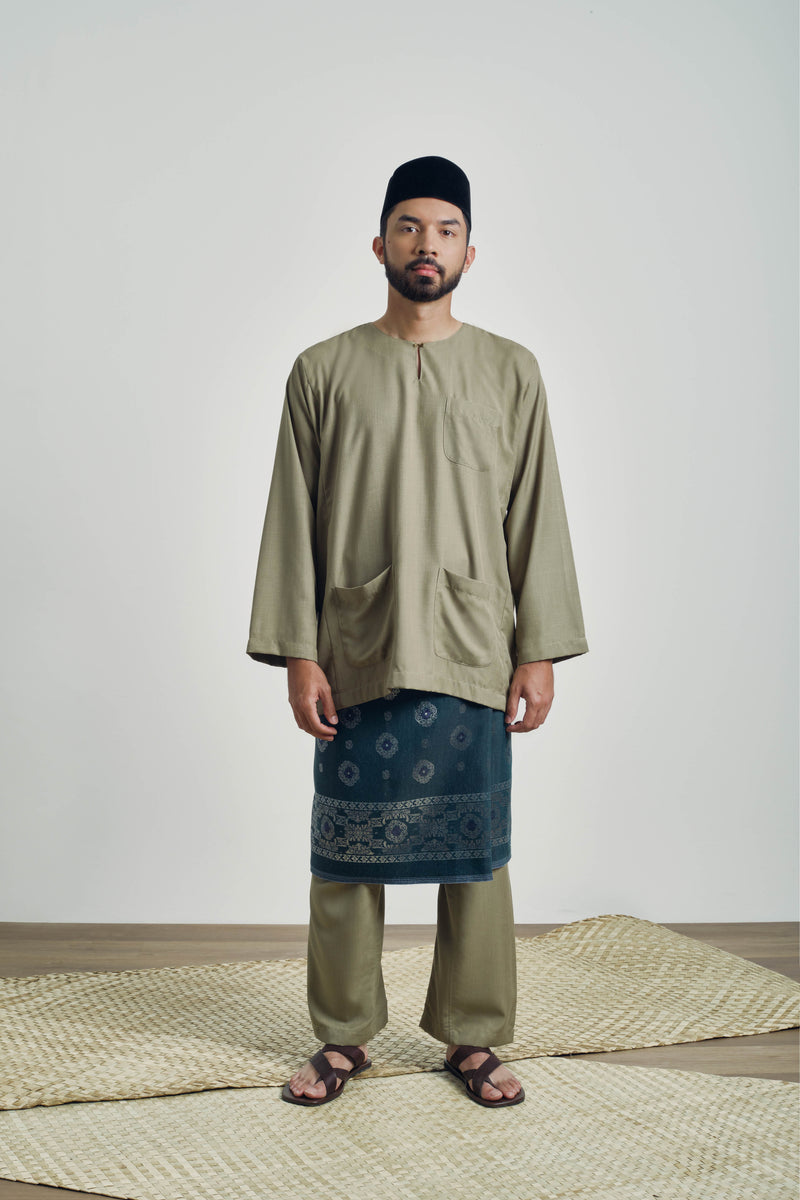 OG' Series Baju Melayu Teluk Belanga - Hijau Lumut – KHATAM