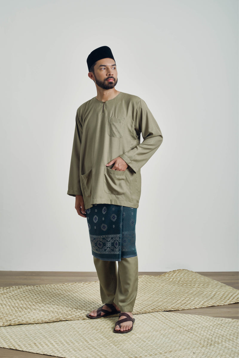 OG' Series Baju Melayu Teluk Belanga - Hijau Lumut – KHATAM