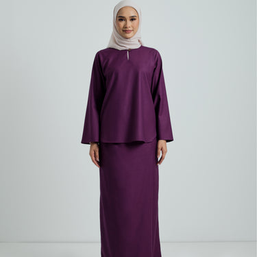 Patawali Baju Kurung - Mulberry