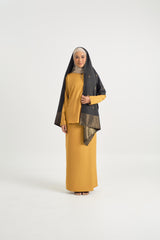 Patawali Baju Kurung - Mustard Yellow