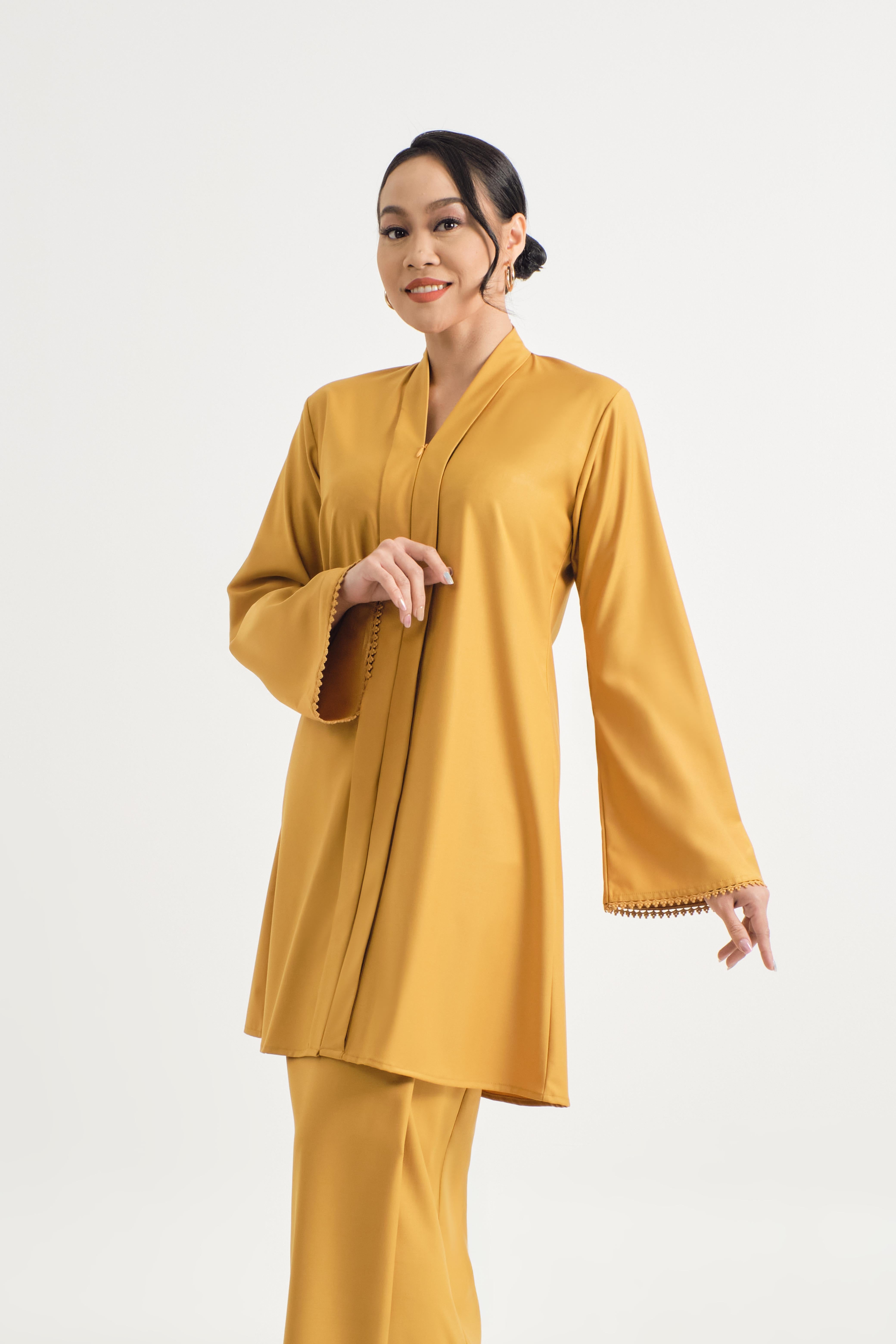 Patawali Baju Kebaya - Mustard Yellow