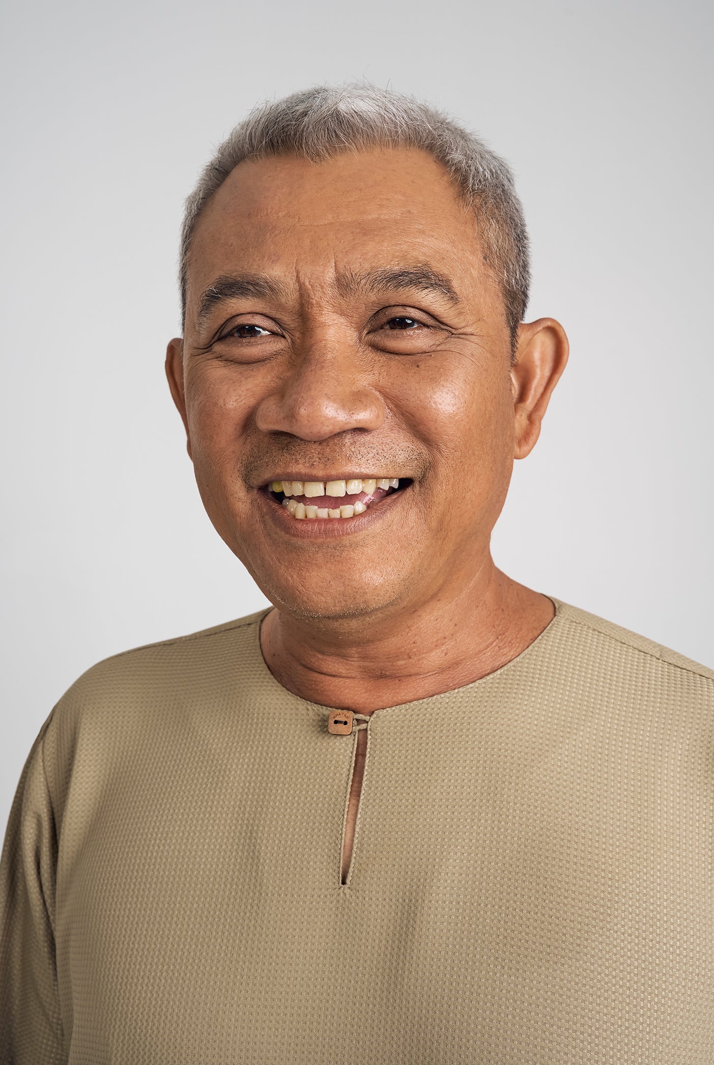 Nadim Modern Fit Top Quarter Sleeves - Light Olive