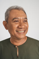 Nadim Modern Fit Top Quarter Sleeves - Army