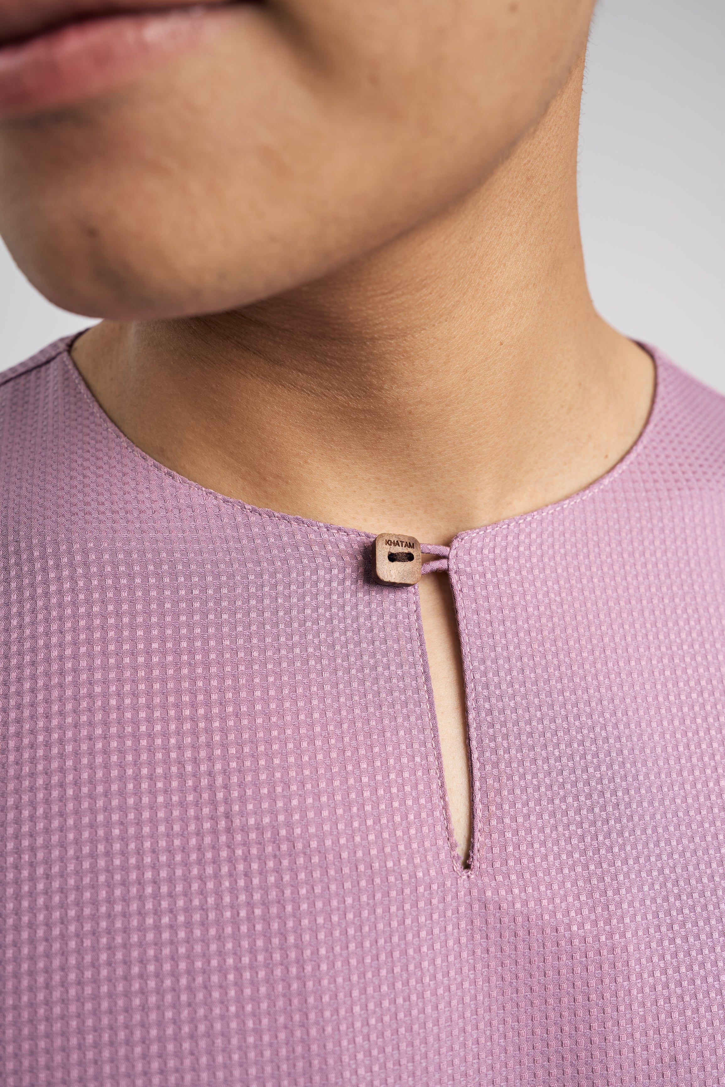 Nadim Modern Fit Top Quarter Sleeves - Dusty Purple