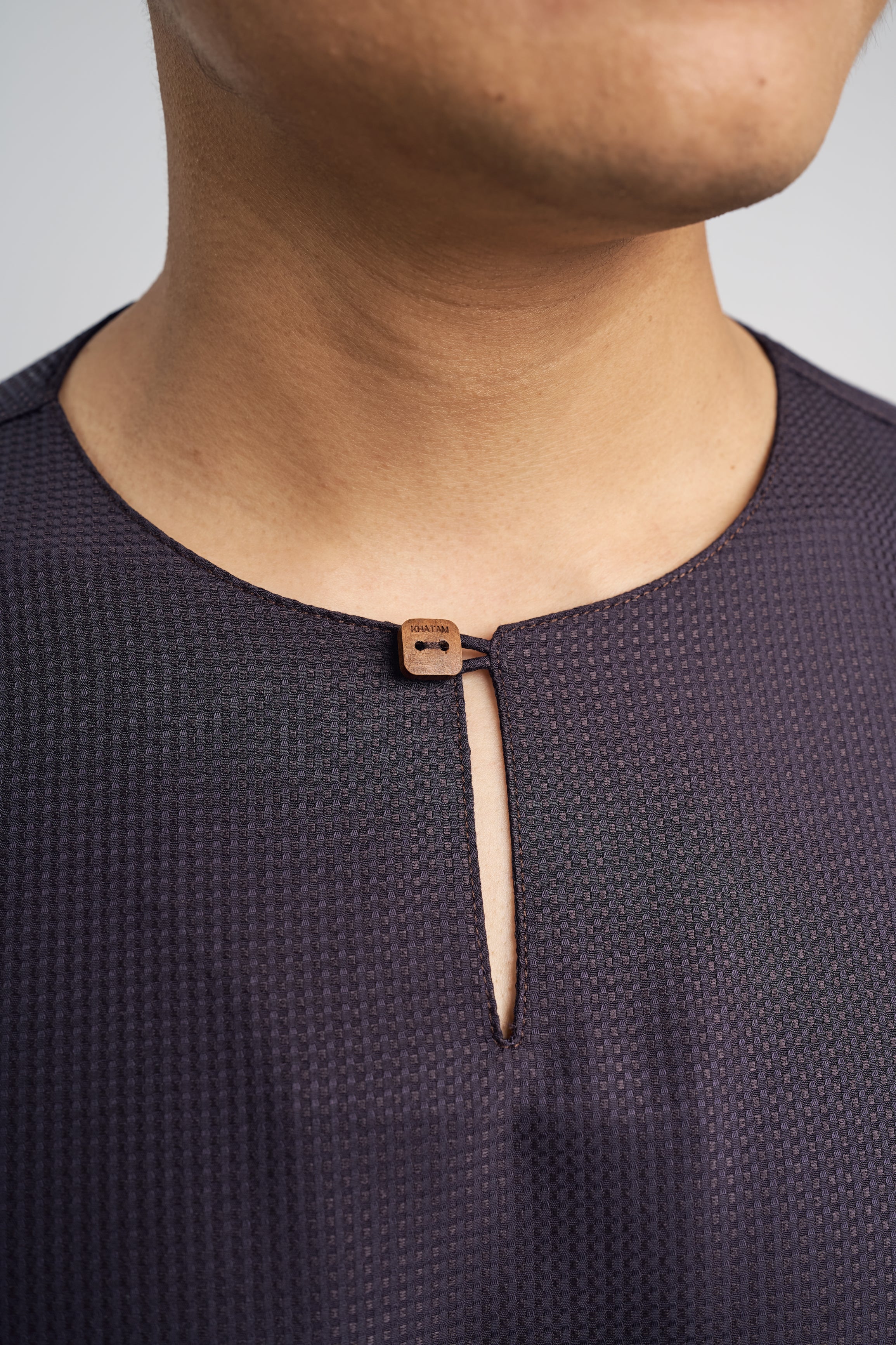 Nadim Modern Fit Top Quarter Sleeves - Black