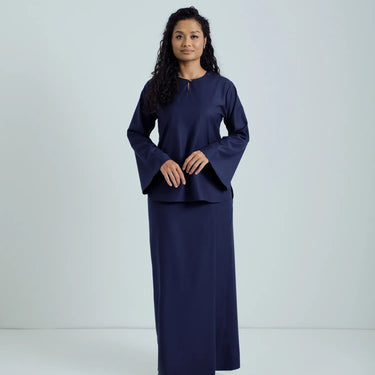 Patawali Baju Kurung - Navy Blue