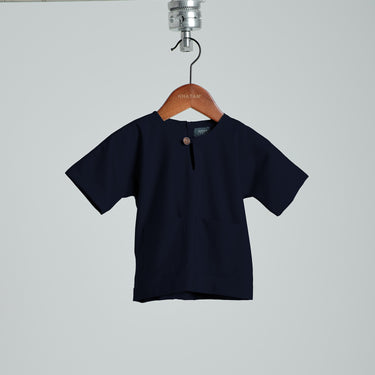 Patawali Baby Boys Baju Melayu Teluk Belanga - Navy Blue