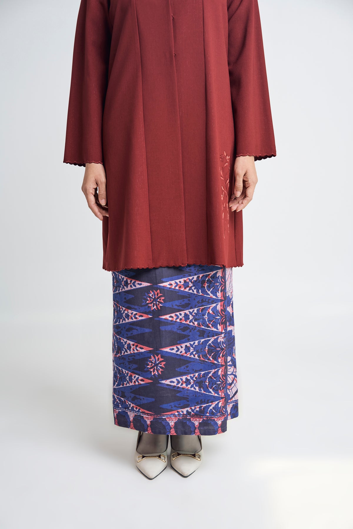 Artisan Clay Batik (Skirt) - Indigo Purple