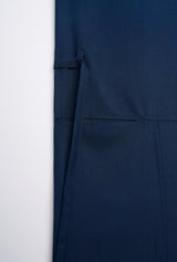 OG' Series Baju Melayu Teluk Belanga Klasik Seluar Ikat - Biru Gelap