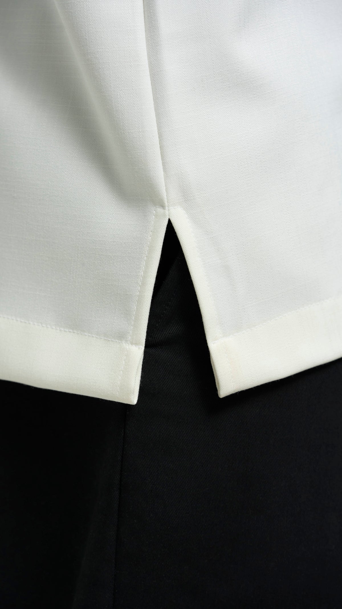 Tasor Loose Fit Short Sleeve Shirt - Off White