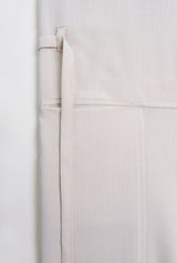 OG' Series Baju Melayu Teluk Belanga Klasik Seluar Ikat - Putih Gading