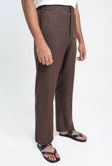 OG' Series Baju Melayu Teluk Belanga Klasik Seluar Moden - Perang Tua