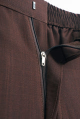 OG' Series Baju Melayu Teluk Belanga Klasik Seluar Moden - Perang Tua