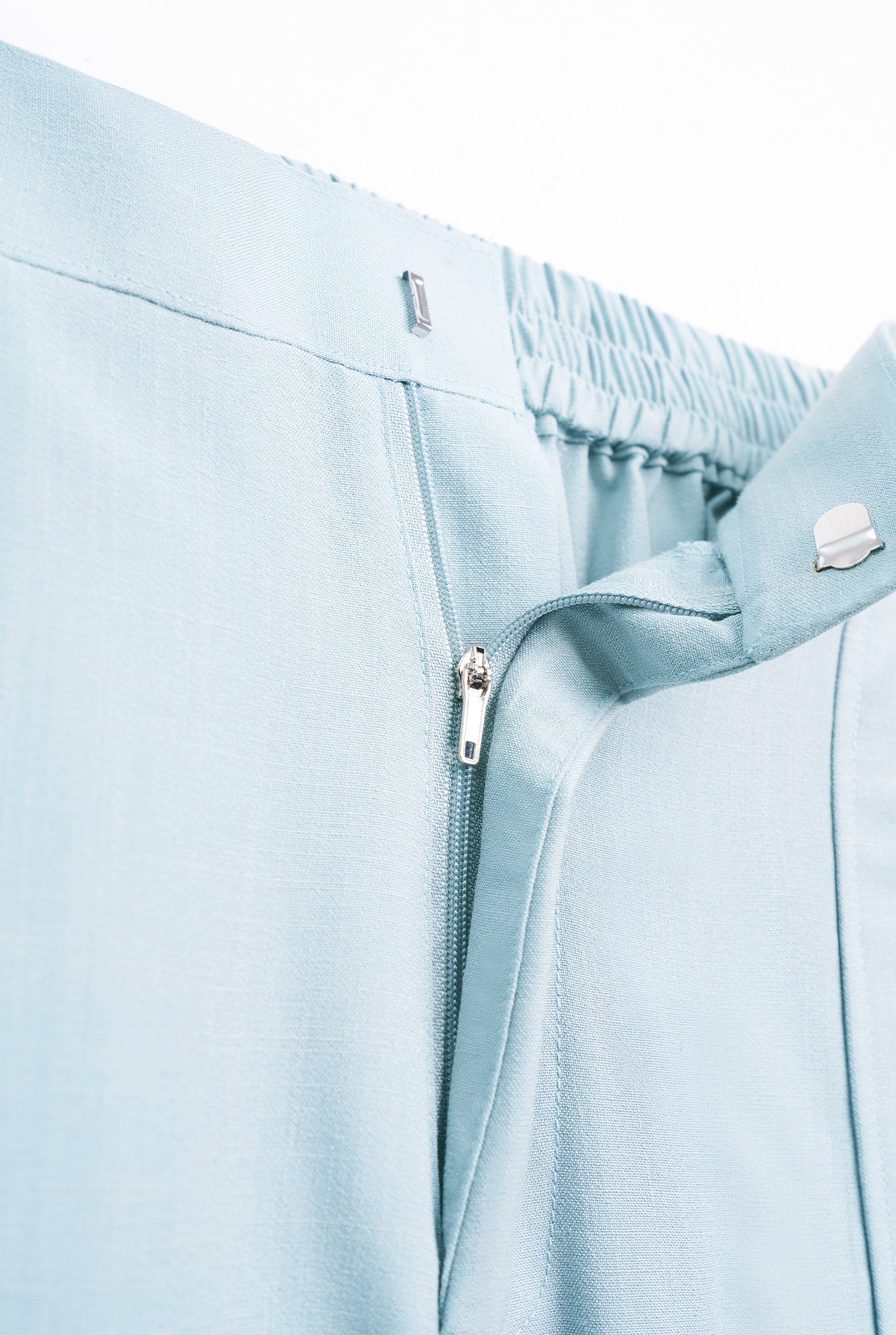 OG' Series Baju Melayu Teluk Belanga Klasik Seluar Moden - Biru Muda