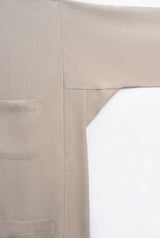 OG' Series Baju Melayu Teluk Belanga Klasik Seluar Ikat - Perang Abu