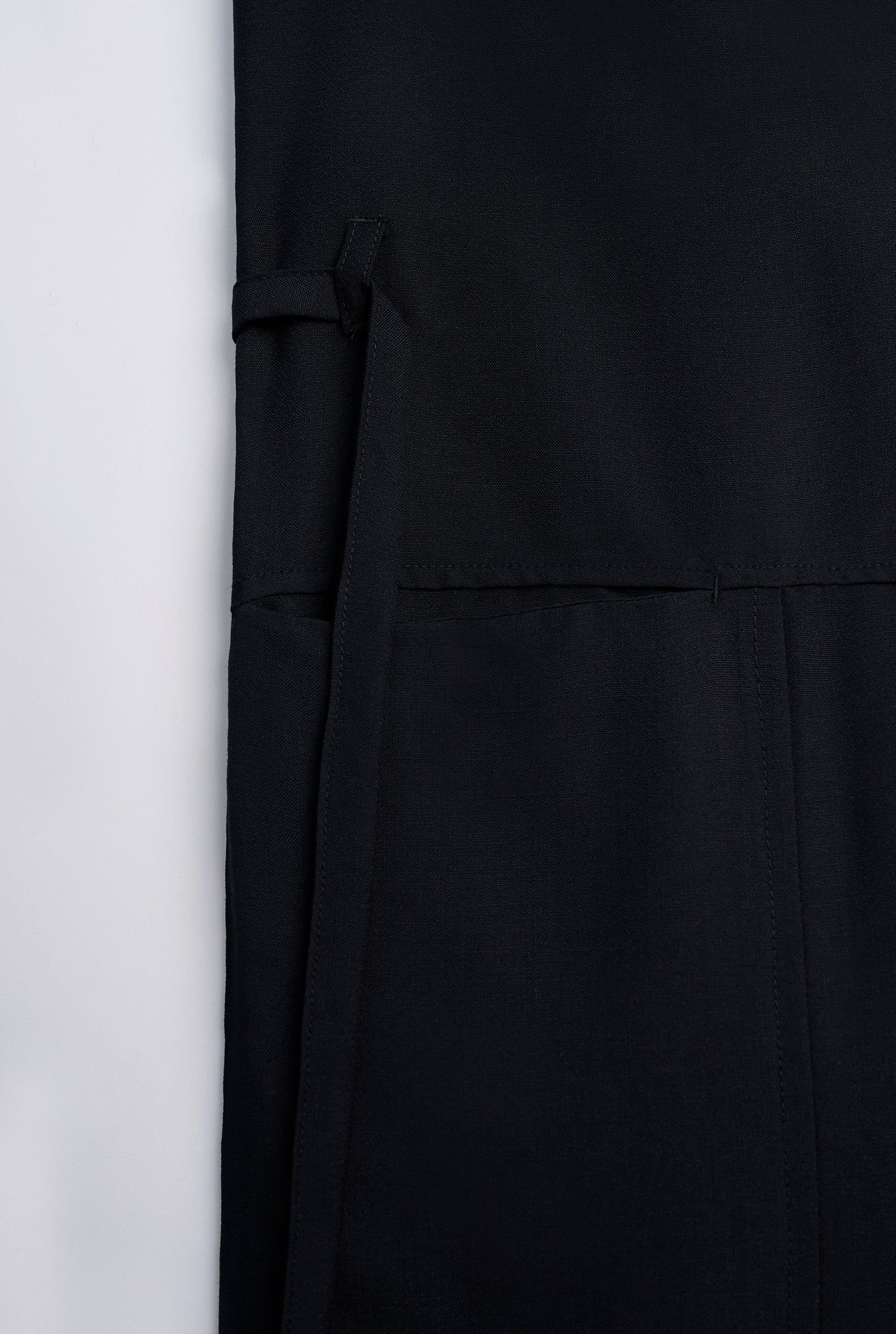 OG' Series Baju Melayu Teluk Belanga Klasik Seluar Ikat - Hitam Tundra