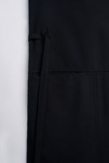 OG' Series Baju Melayu Teluk Belanga Klasik Seluar Ikat - Hitam Tundra