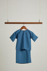 Patawali Baby Girls Baju Kurung - Ocean Blue