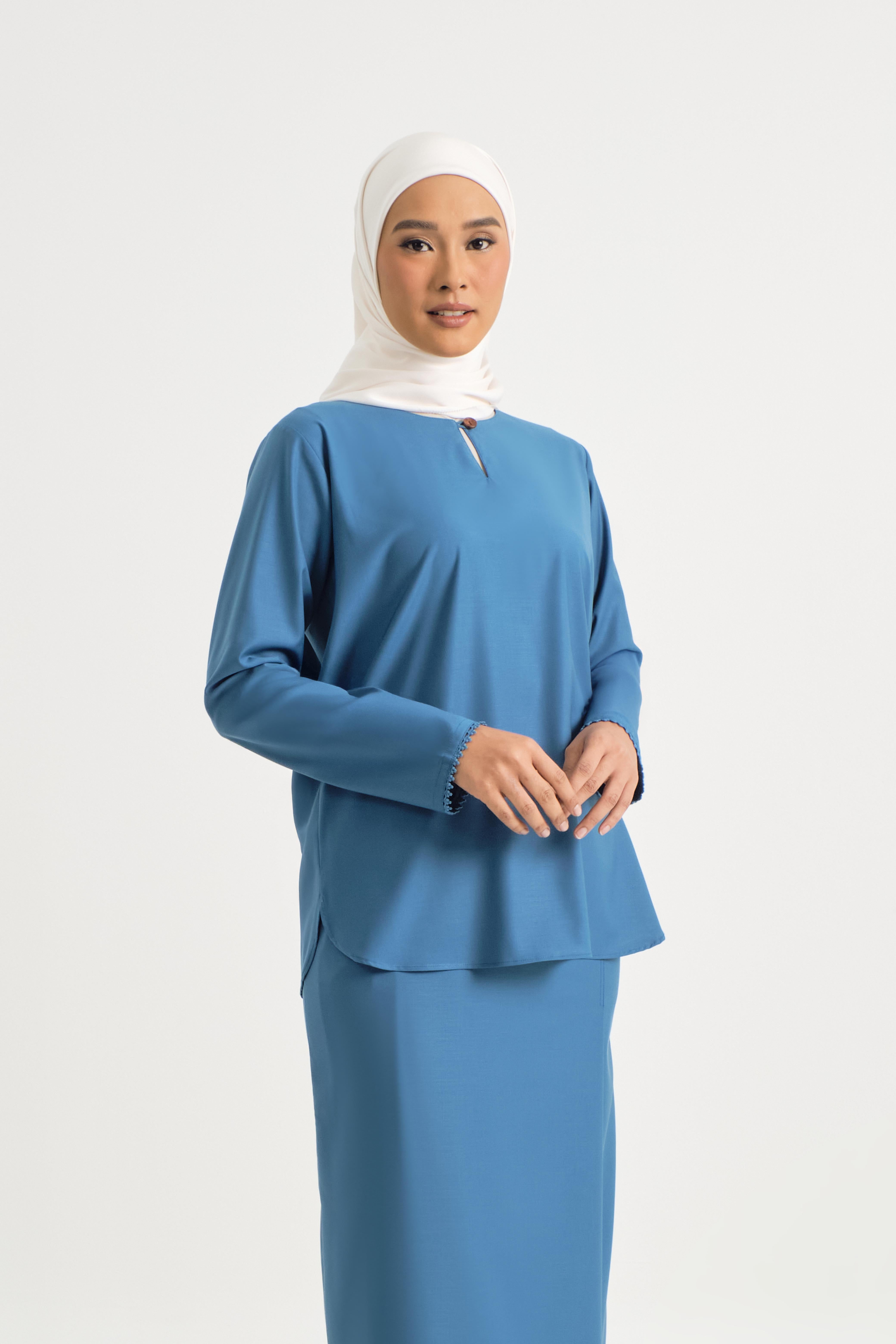 Patawali Baju Kurung - Ocean Blue