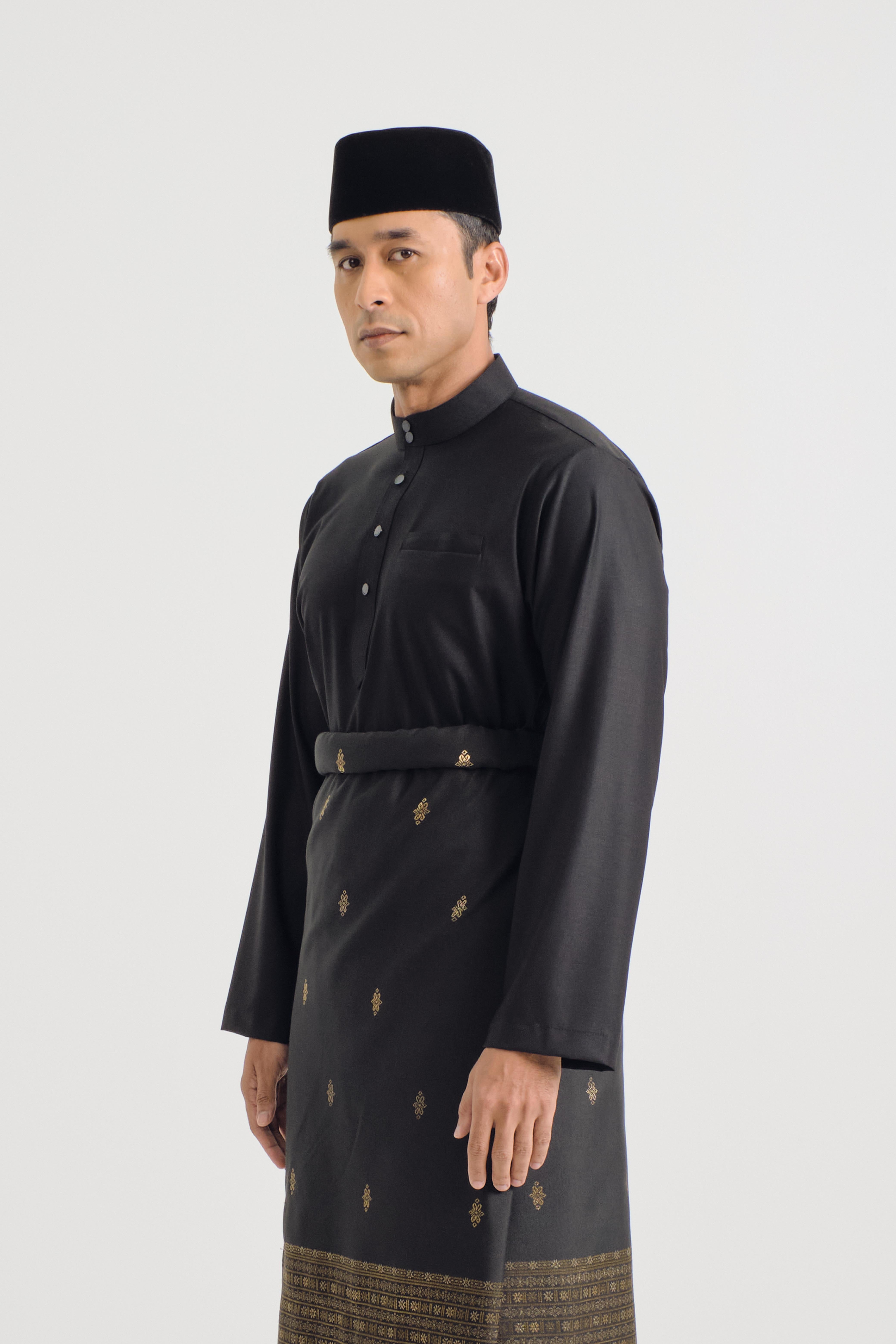 Patawali Baju Melayu Cekak Musang - Opal Black