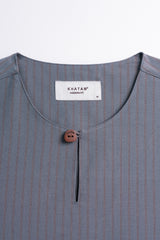 Pasak Modern Fit Top Quarter Sleeves - Grey