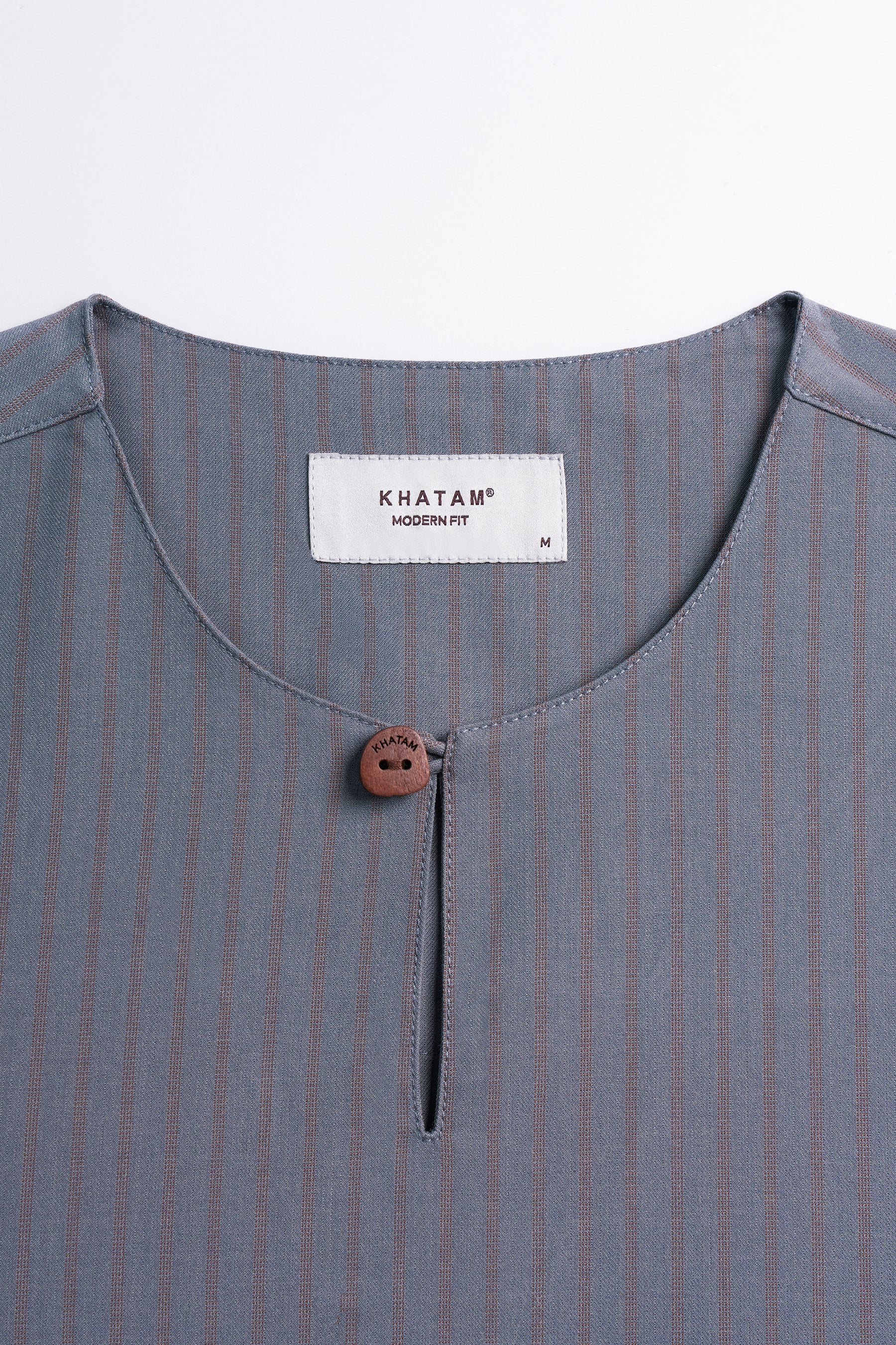 Pasak Modern Fit Top Quarter Sleeves - Grey