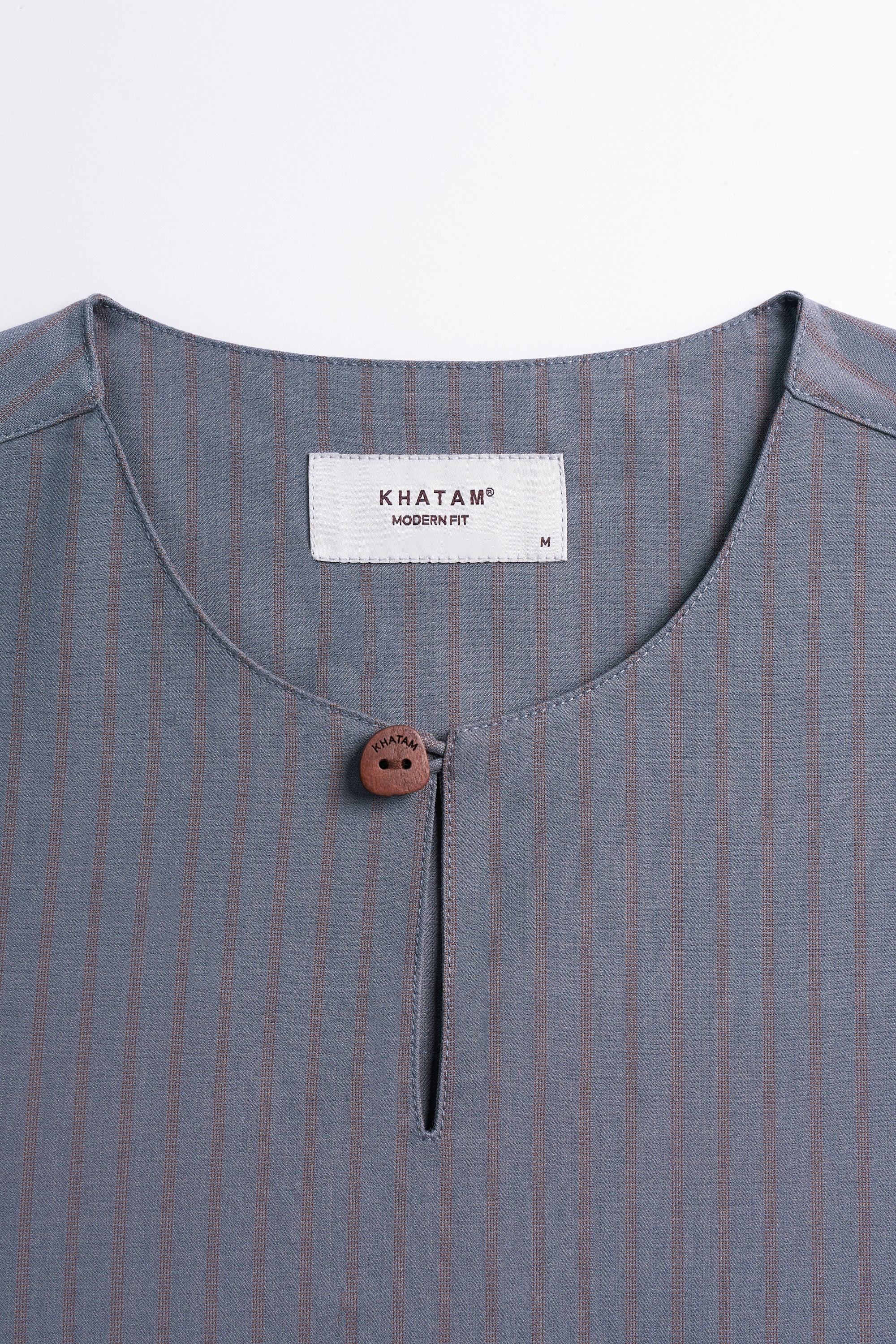 Pasak Modern Fit Top Quarter Sleeves - Grey