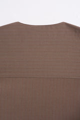 Pasak Modern Fit Top Quarter Sleeves - Brown