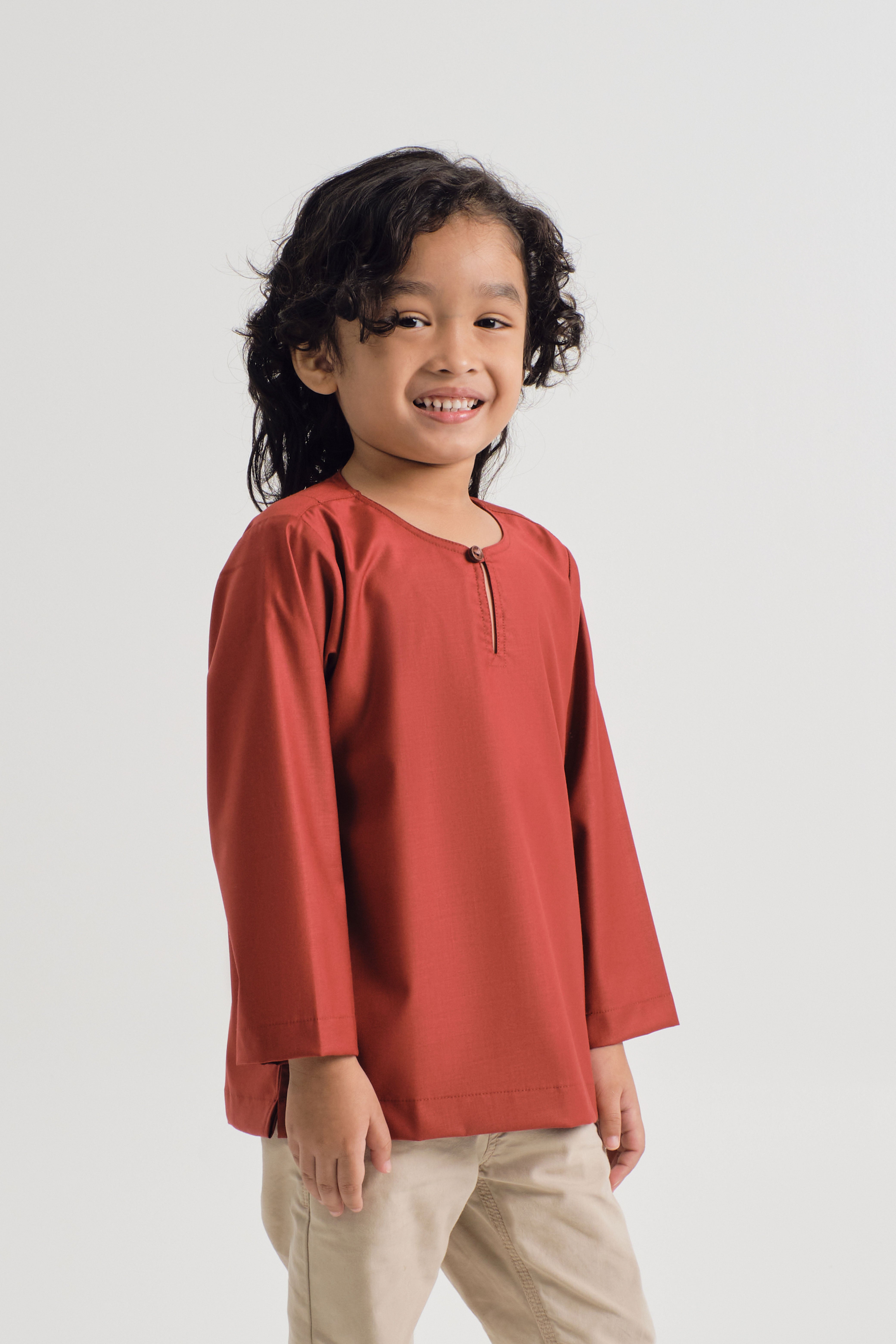 Patawali Boys Top - Brick Red